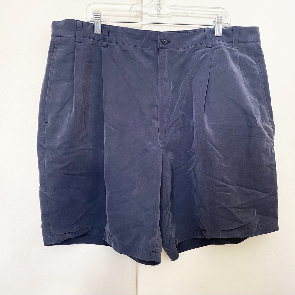 ARNOLD PALMER pleat front silky feel rayon polyester blend golf short 42